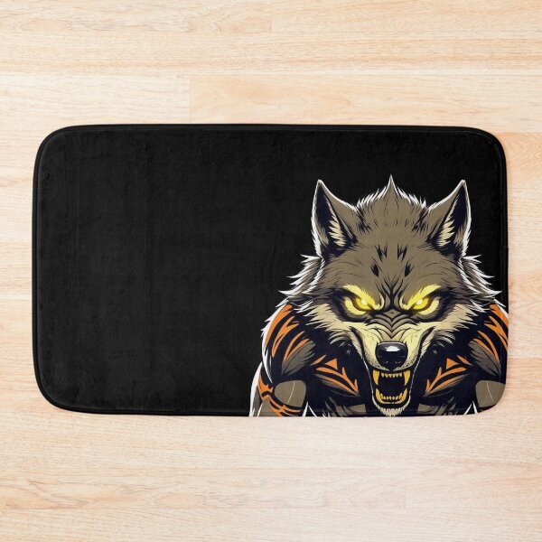 Item preview, Big Fierce Wolf Warrior Survival Design designed and sold by SnoyTextil.