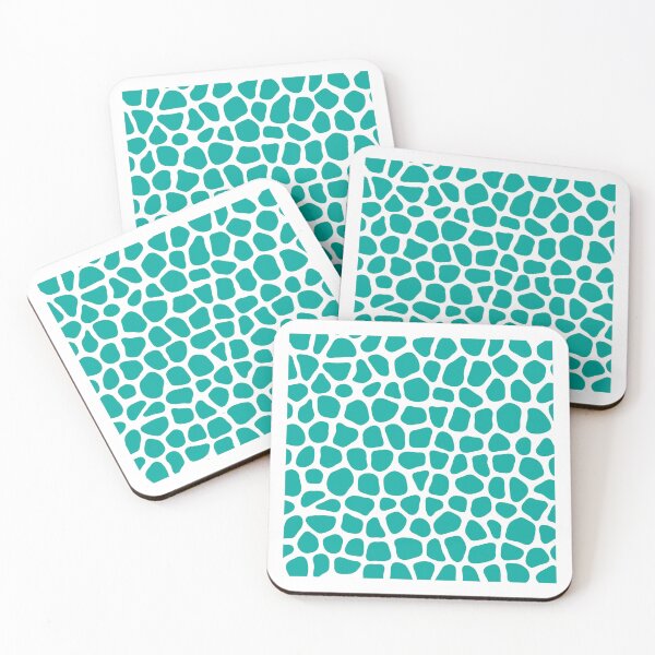 Item preview, Abstract Turing Pattern Giraffe Turquoise Variant 2 designed and sold by FunnyFeelingStudio.