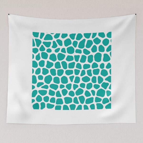 Item preview, Abstract Turing Pattern Giraffe Turquoise Variant 2 designed and sold by FunnyFeelingStudio.