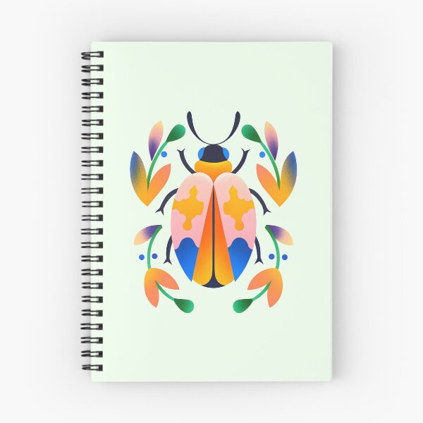 Item preview, Tropical Blossom Beetle – Modern Folk Art Insect designed and sold by enly shop.