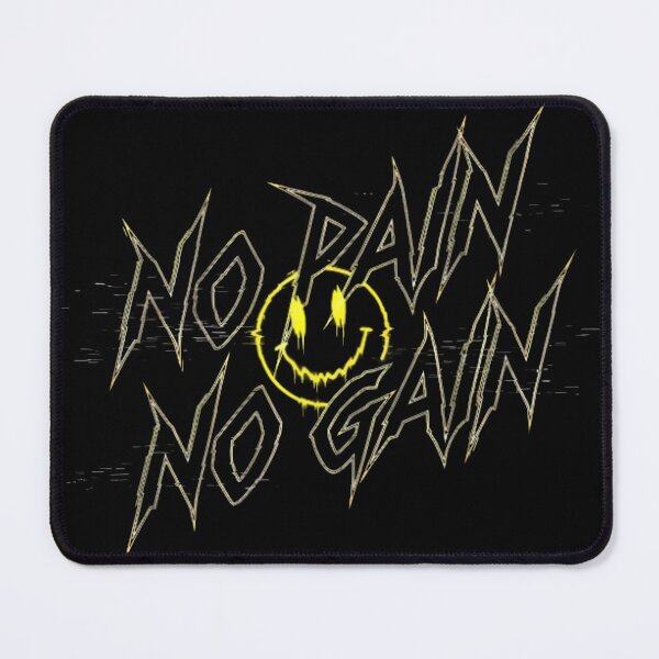 Item preview, NO PAIN NO GAIN Distorted Smiley Face designed and sold by Linework Studio.