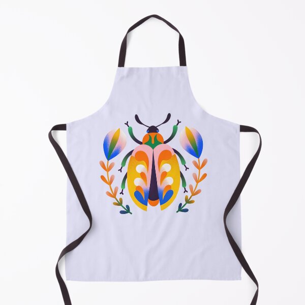 Item preview, Sunset Petal Beetle – Vibrant Folk Art Design designed and sold by enly shop.