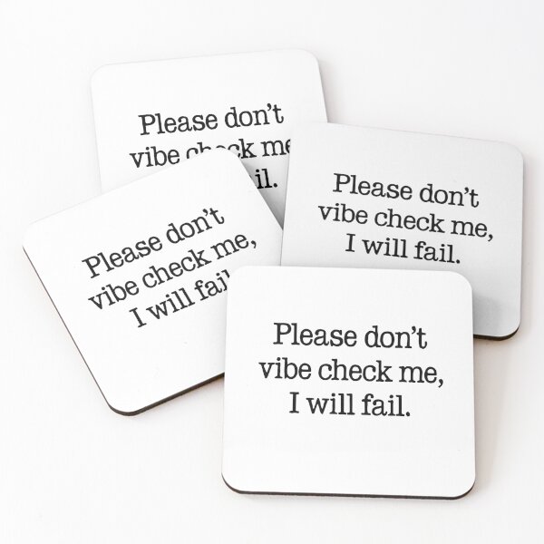 Item preview, Please Don’t Vibe Check Me Funny Quote designed and sold by Gaby112703.