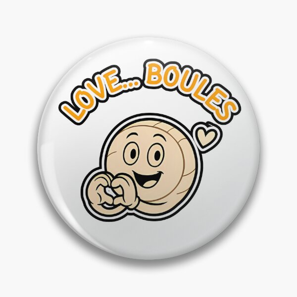 Item preview, Love Boules! Cute Petanque Ball Cartoon – Fun Sports Design designed and sold by Sitred123.