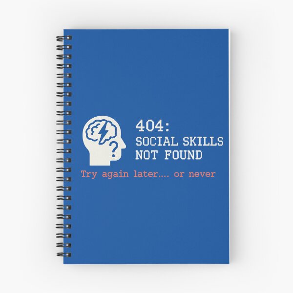 Item preview, 404 Social Skills Not Found – Sarcastic Tech Humor designed and sold by LaserKey.