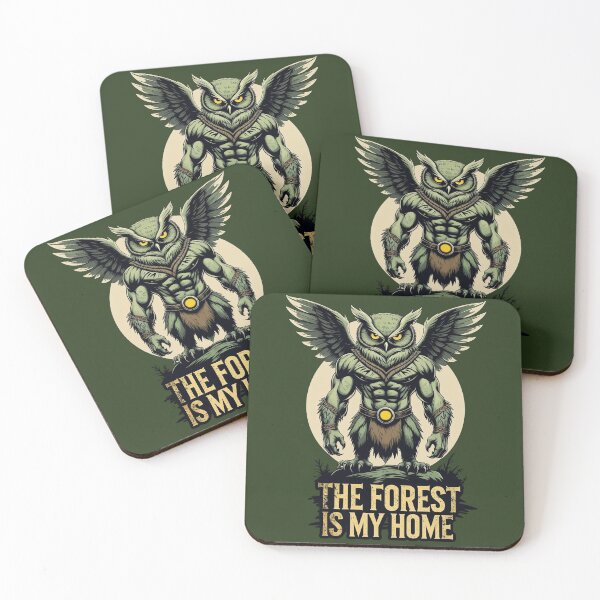Item preview, Fierce Owl Warrior Survival Design -The Forest Is My Home designed and sold by SnoyTextil.