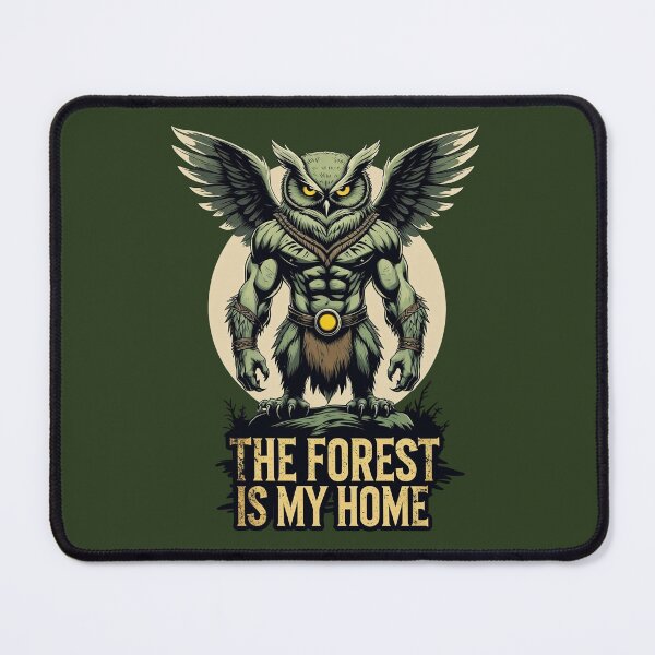 Item preview, Fierce Owl Warrior Survival Design -The Forest Is My Home designed and sold by SnoyTextil.