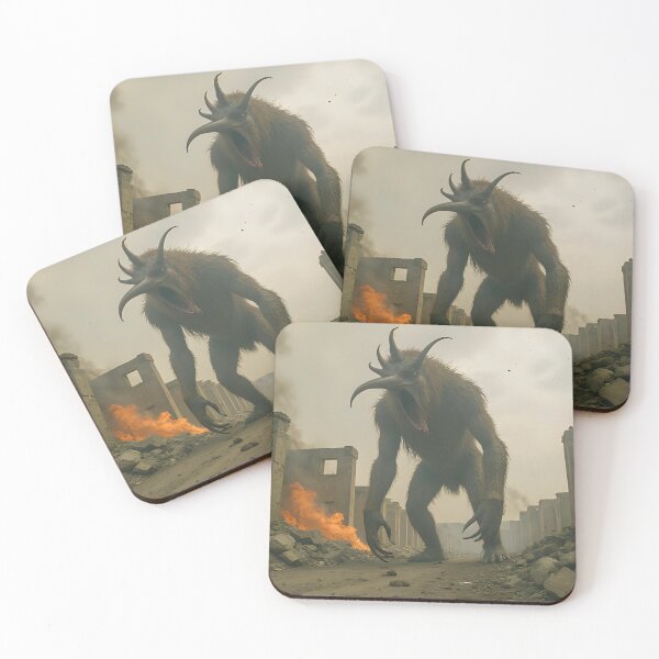 Item preview, Bipedal Monster Destroying Ruins. designed and sold by Extintos.