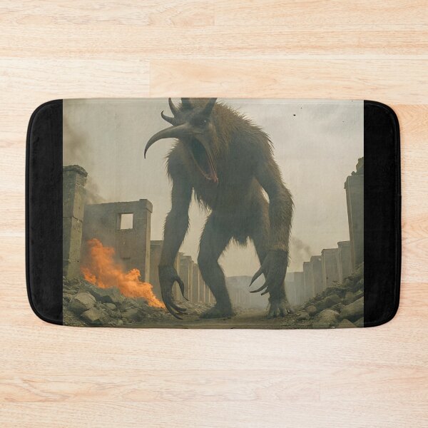 Item preview, Bipedal Monster Destroying Ruins. designed and sold by Extintos.