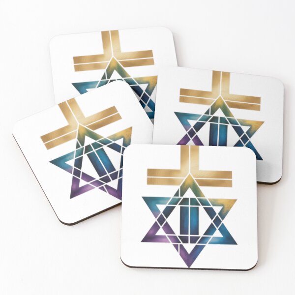 Item preview, “Interwoven Faith – Abstract Union of Star & Cross” designed and sold by Fruzbt.