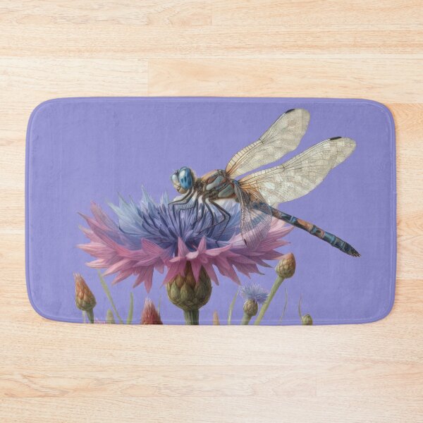 Item preview, A Dragonfly's Rest on a Summer Cornflower designed and sold by IraBum.