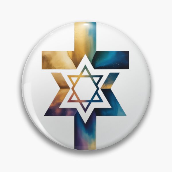 Item preview, “Interwoven Faith – Abstract Union of Star & Cross” designed and sold by Fruzbt.