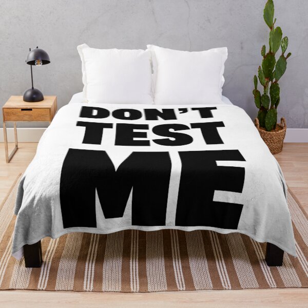 Item preview,  DON’T TEST ME | Bold Sarcastic Typography Design - K designed and sold by Karma Design.
