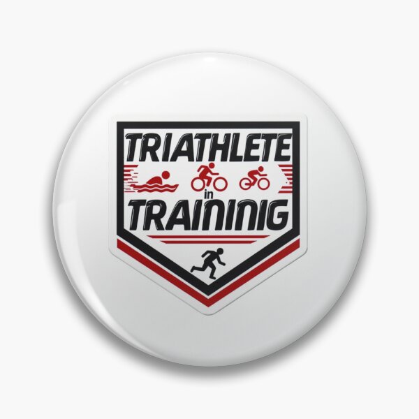Item preview, Triathlete in Training | Swim Bike Run Triathlon Badge Design designed and sold by Triathlongram.