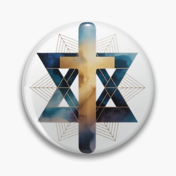 Item preview,  “Interwoven Faith – Abstract Union of Star & Cross” designed and sold by Fruzbt.