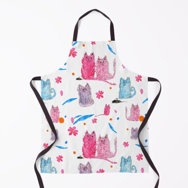 Item preview, Meowgical Moments – Bright Watercolor Cats & Flowers designed and sold by Melinda Thomas Creative Art.