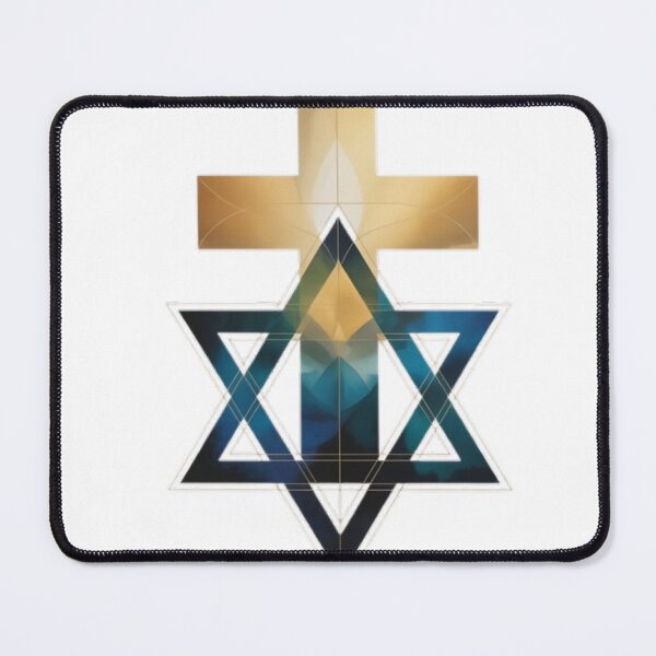 Item preview,   “Interwoven Faith – Abstract Union of Star & Cross” designed and sold by Fruzbt.
