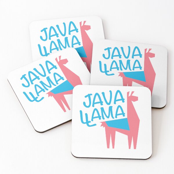 Item preview, Java Llama Coffee Lover - Blue and Pink designed and sold by gelahope.