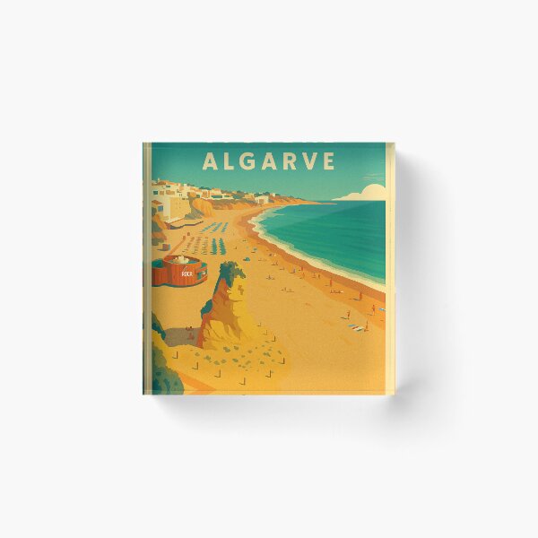 Item preview, Albufeira Algarve Vintage Style Retro Travel Poster designed and sold by GG WALL ART.