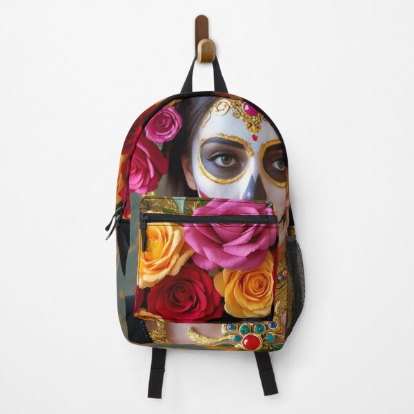 Item preview, LA CATRINA bouquet and crown of roses designed and sold by FaceArt treasures.