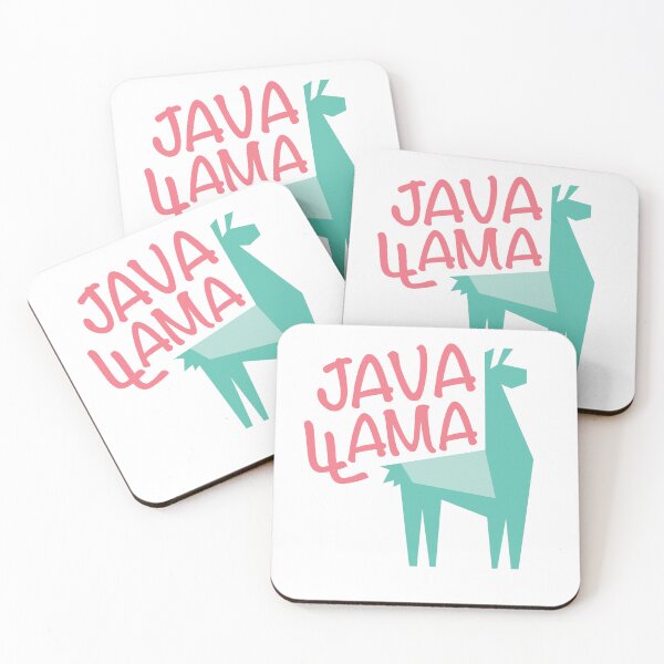 Item preview, Java Llama Coffee Lover - Rosa y Turquesa designed and sold by gelahope.