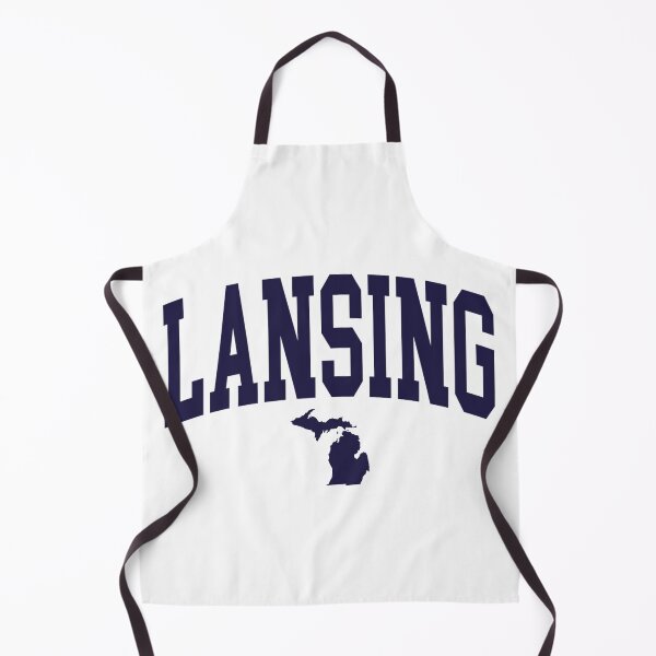 Item preview, Lansing Michigan - College Style Curved Text with State Shape designed and sold by chosenhomes.