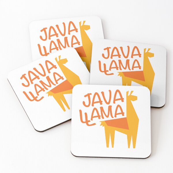 Item preview, Java Llama Coffee Lover - Orange designed and sold by gelahope.