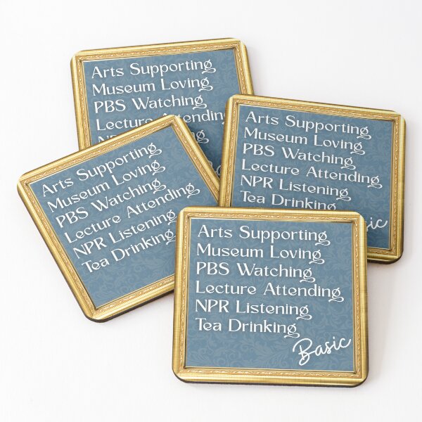 Item preview, The "NPR Basic" gold-framed design with the listed cultural pastimes designed and sold by Always, Laura Beth.