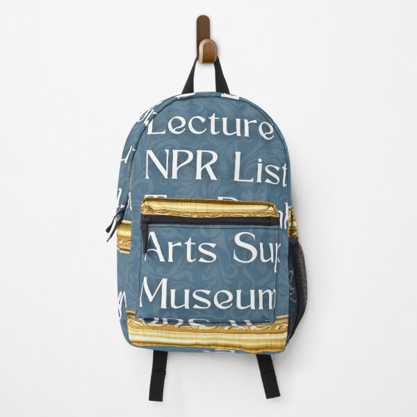 Item preview, The "NPR Basic" gold-framed design with the listed cultural pastimes designed and sold by LowlaBug Designs.