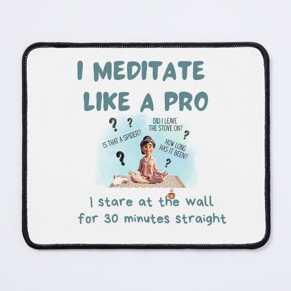 Item preview, Funny Meditation T-Shirt – Wall Staring Expert for 30 Minutes Straight, spiritual sarcasm gift, funny yoga shirt, meditation expert joke designed and sold by BrewtifulMugs.