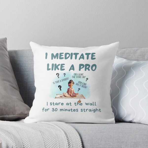 Item preview, Funny Meditation T-Shirt – Wall Staring Expert for 30 Minutes Straight, spiritual sarcasm gift, funny yoga shirt, meditation expert joke designed and sold by BrewtifulMugs.