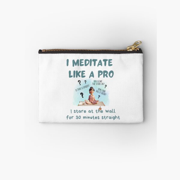 Item preview, Funny Meditation T-Shirt – Wall Staring Expert for 30 Minutes Straight, spiritual sarcasm gift, funny yoga shirt, meditation expert joke designed and sold by BrewtifulMugs.