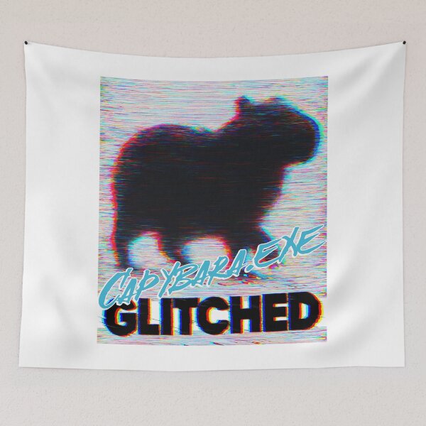 Item preview, Capybara.exe Glitched - RETRO VHS CAPYBARA designed and sold by justyna-s28.