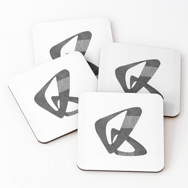 Item preview, Black and White Abstract Art-Overlapping two Triangles  I designed and sold by RituArtSpace.