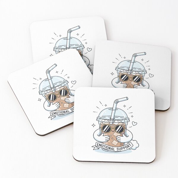 Item preview, Emotional Support Iced Coffee – Cute Coffee Lover Tote designed and sold by shashtopia.