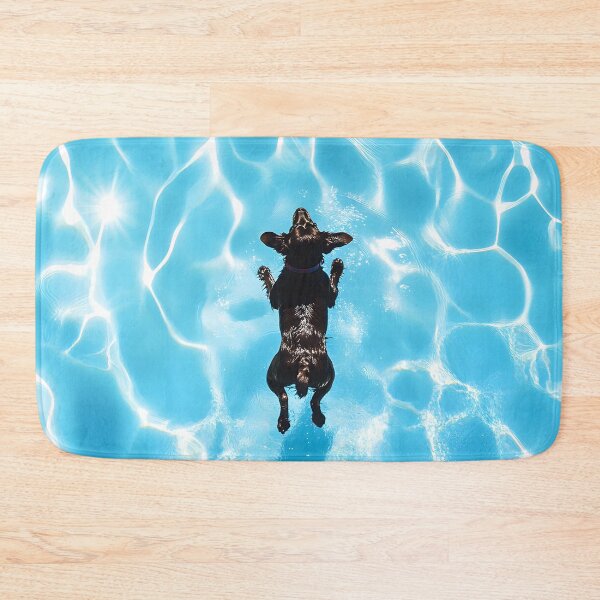 Item preview, Dog in swimming pool designed and sold by ArtfulPlay.