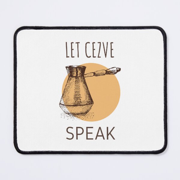 Item preview, Traditional Turkish Coffee Pot on Gray and Ochre designed and sold by SplashTastic.
