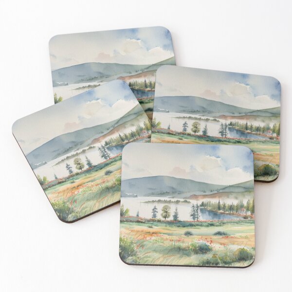 Item preview, Venford Reservoir3(watercolour + AI) designed and sold by artsmeow.