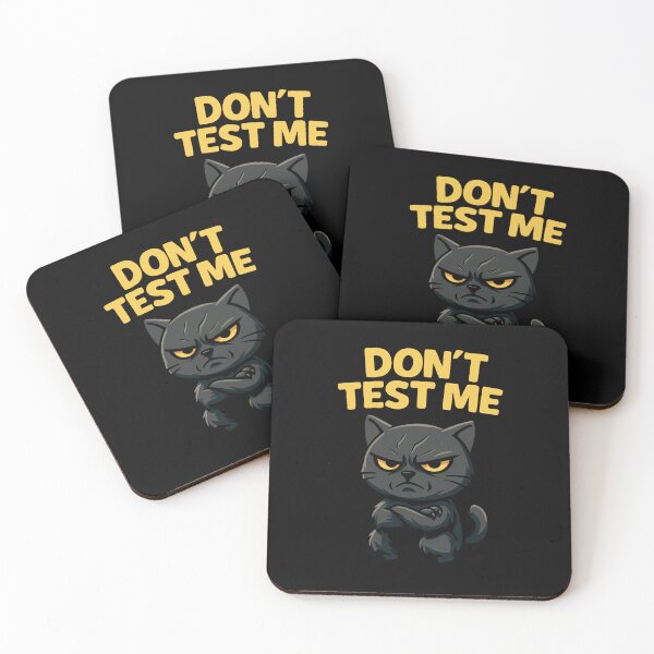 Item preview,  Don’t Test Me Angry Black Cat | Funny Sarcastic Animal Mascot - Y designed and sold by Karma Design.