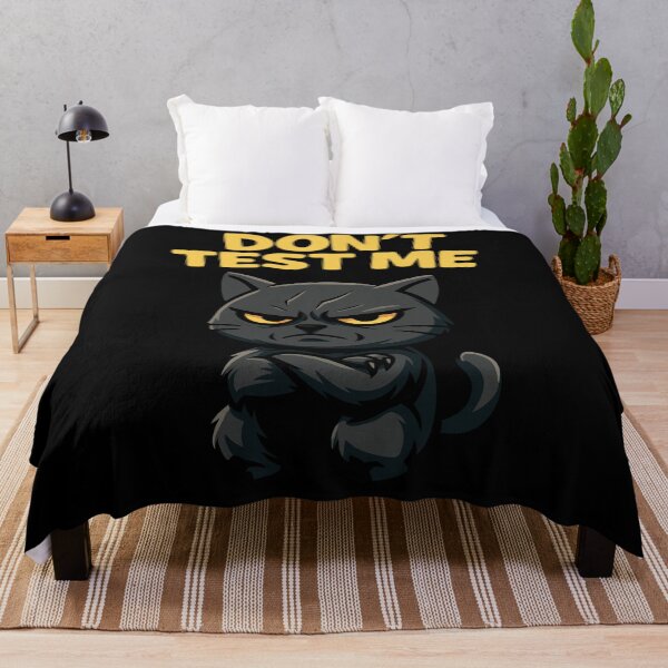 Item preview,  Don’t Test Me Angry Black Cat | Funny Sarcastic Animal Mascot - Y designed and sold by Karma Design.