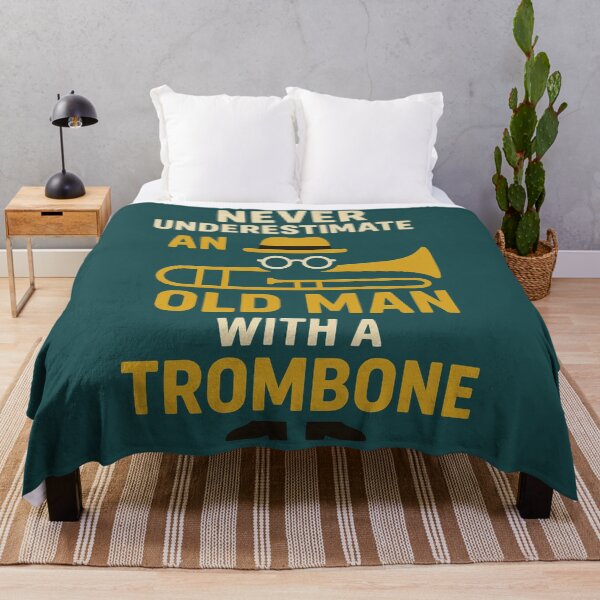 Item preview, Never Underestimate An Old Man With A Trombone  Funny Old Man Gift For Music Lovers designed and sold by Anniko Art Studio.