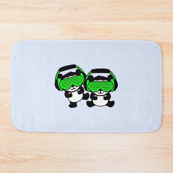Item preview, 2 Panda Bears Party DJ Music Club Slits Sunglasses Team designed and sold by shirt-o-mat.