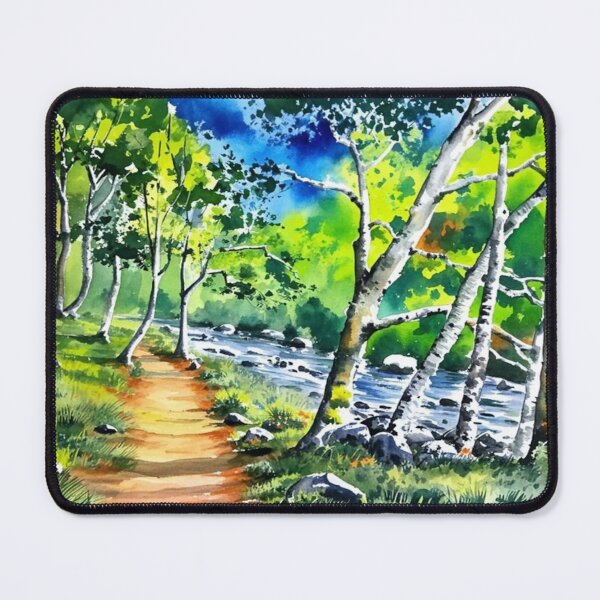 Item preview, The river Dart at Venford(watercolour + AI) designed and sold by artsmeow.