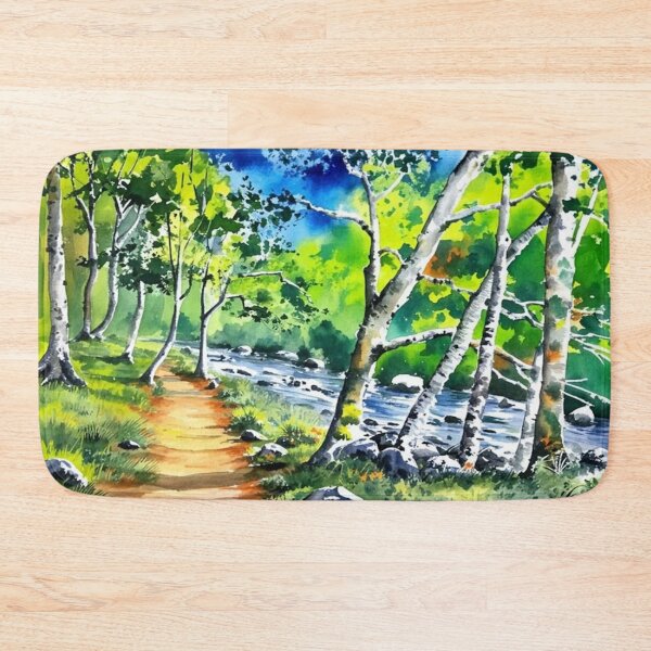 Item preview, The river Dart at Venford(watercolour + AI) designed and sold by artsmeow.