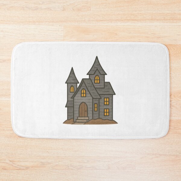 Item preview, Haunted House Illustration – Spooky Vintage Halloween Mansion Art designed and sold by Vendeloc.