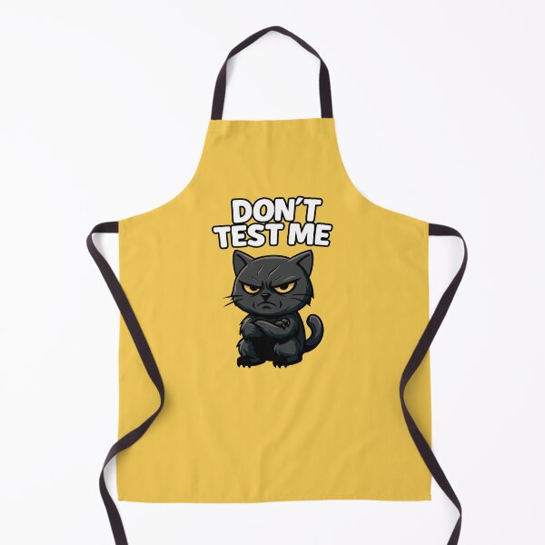 Item preview, Don’t Test Me Angry Black Cat | Funny Sarcastic Animal Mascot - W designed and sold by Karma Design.