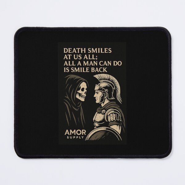 Item preview, Death Smiles at Us All – Stoic Warrior and Grim Reaper Art | Amor Supply designed and sold by Amor Supply.