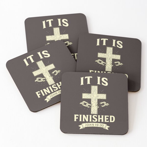 Item preview, It Is Finished John 19:30 Scripture designed and sold by SimplySelim.