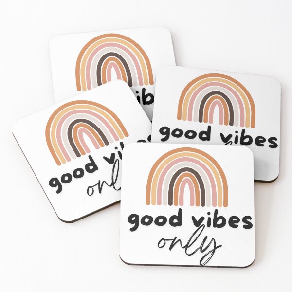 Item preview, good vibes only boho rainbow designed and sold by therapymama.