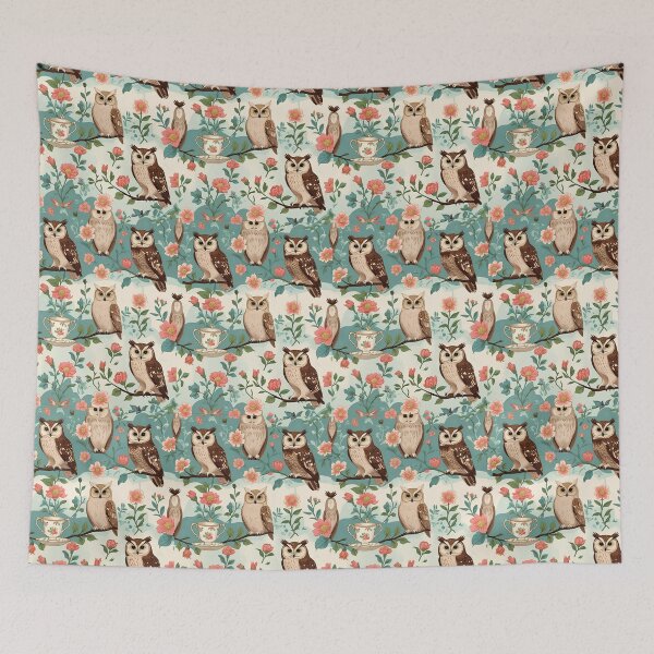 Item preview, Cottage Core Owl Pattern designed and sold by PatronesKawai.